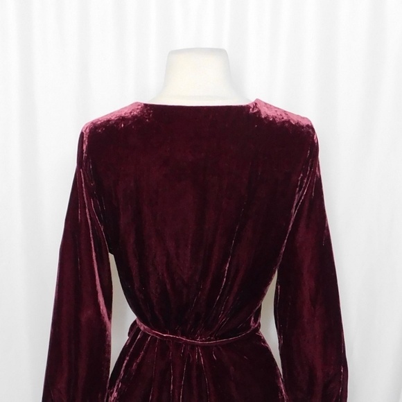 J. CREW Faux-Wrap Top in Drapey Velvet Belted Peplum Blouse Holidays Party 4 - Picture 11 of 16